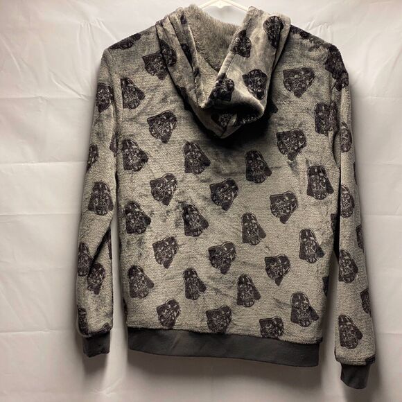 Star Wars Darth Vader Soft Fleece Hoodie Kids Sz Small 18" Across 23" Length - Picture 6 of 6